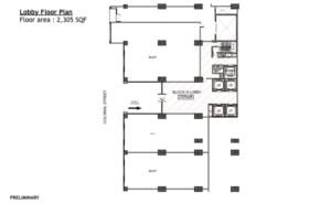 Ground Floor Lobby Plan Block H