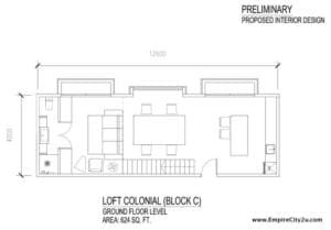 Loft Colonial Plan 2 Ground Floor
