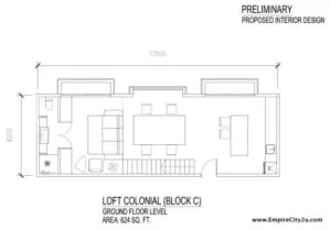 Loft Colonial Plan 2 Ground Floor