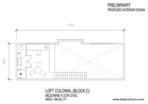 Loft Colonial Plan 2 Mezzanine Floor
