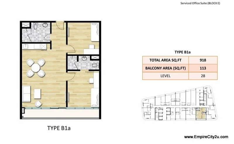Type B1a Floor Plan