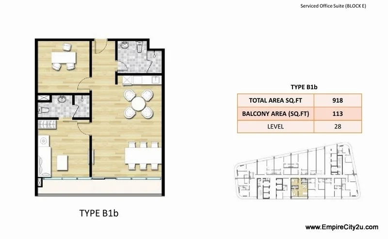Type B1b Floor Plan