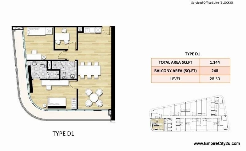 Type D1 Floor Plan