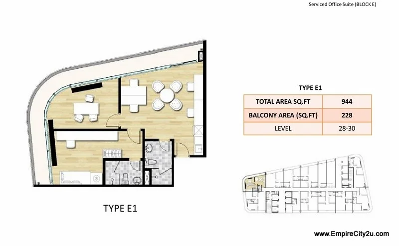Type E1 Floor Plan