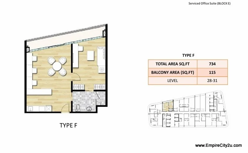 Type F Floor Plan