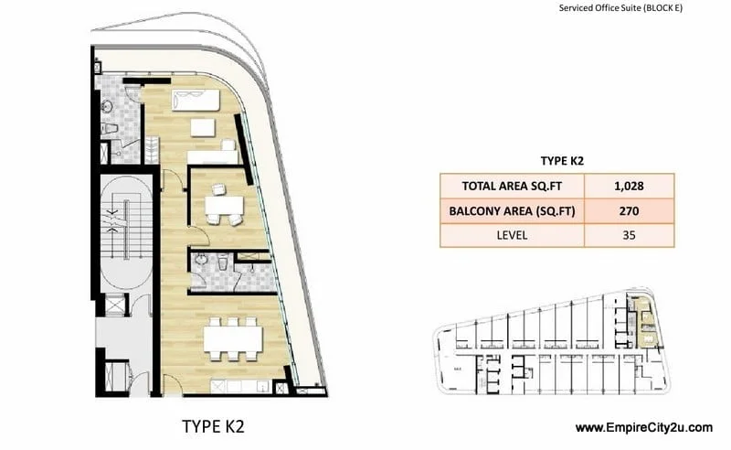 Type K2 Floor Plan