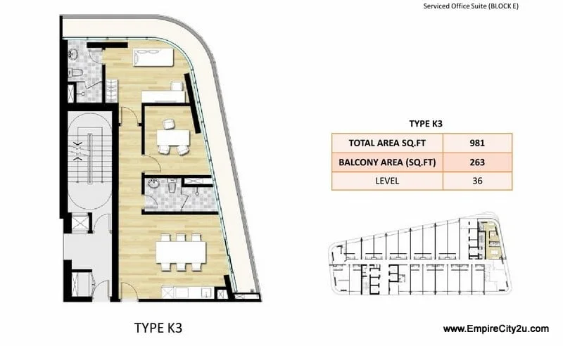 Type K3 Floor Plan