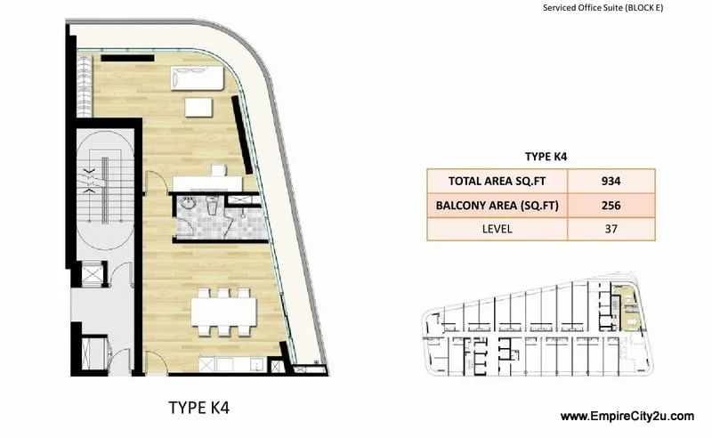 Type K4 Floor Plan