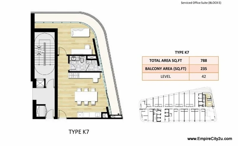 Type K7 Floor Plan