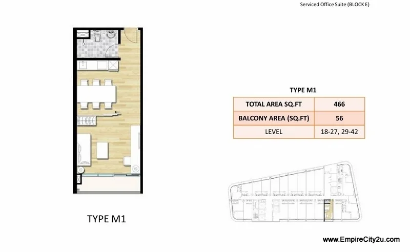 Type M1 Floor Plan