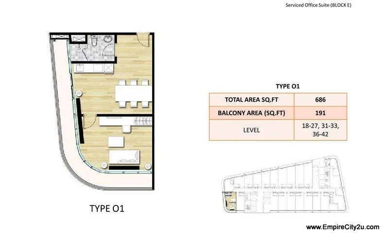 Type O1 Floor Plan