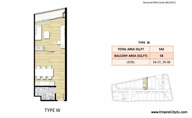 Type W Floor Plan