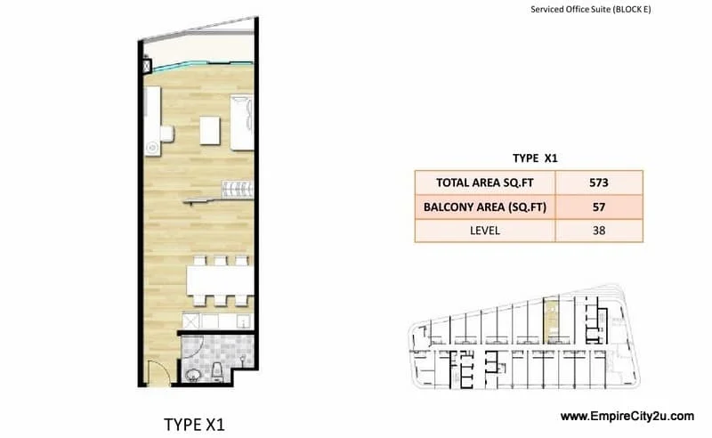 Type X1 Floor Plan