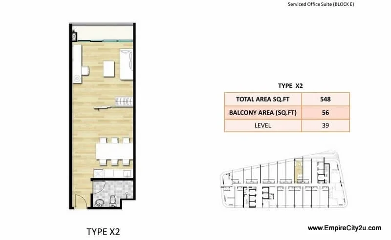 Type X2 Floor Plan