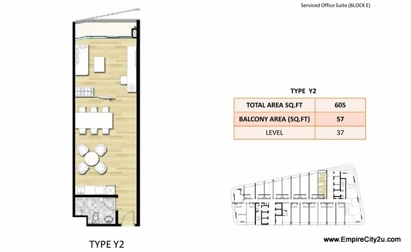 Type Y2 Floor Plan